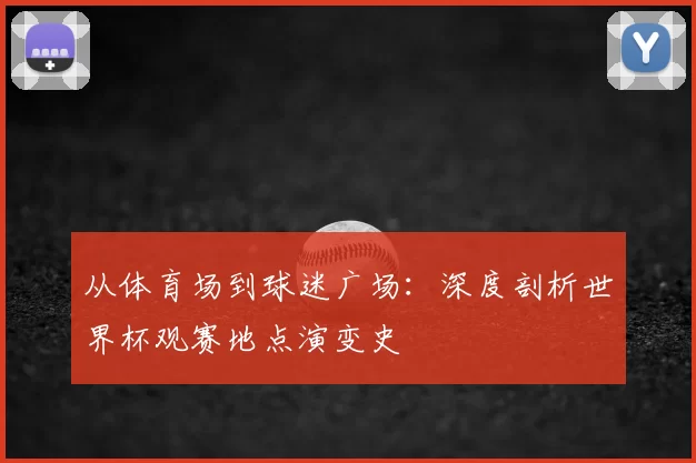 从体育场到球迷广场:深度剖析世界杯观赛地点演变史