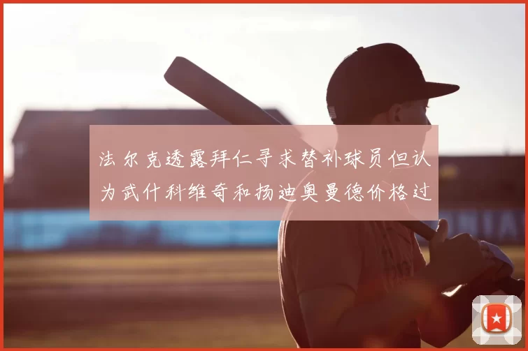 法尔克透露拜仁寻求替补球员但认为武什科维奇和扬迪奥曼德价格过高