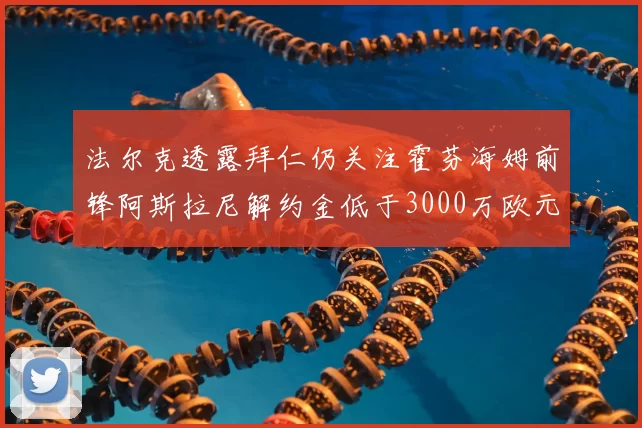 法尔克透露拜仁仍关注霍芬海姆前锋阿斯拉尼解约金低于3000万欧元